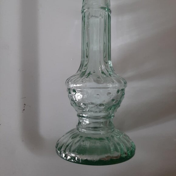 Vintage glass candle holder - Picture 2 of 3